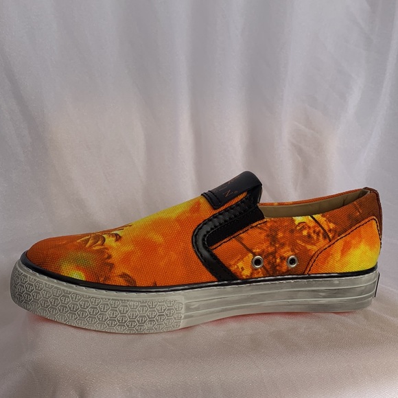 Brand New Philipp Plein Slip On Flame Sneakers Orange size 39 - Picture 7 of 12